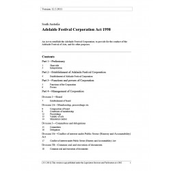 Adelaide Festival Corporation Act 1998