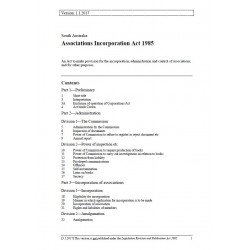Associations Incorporation Act 1985