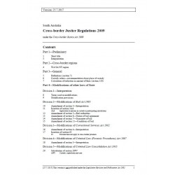 Cross-border Justice Regulations 2009