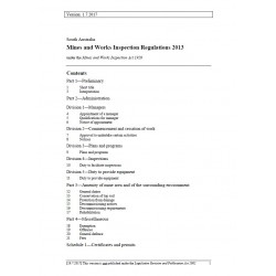 Mines and Works Inspection Regulations 2013