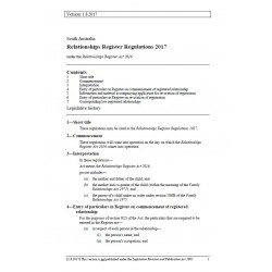 Relationships Register Regulations 2017