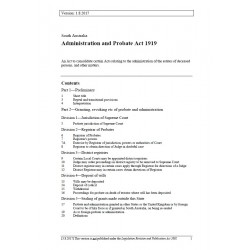 Administration and Probate Act 1919
