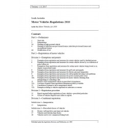 Motor Vehicles Regulations 2010