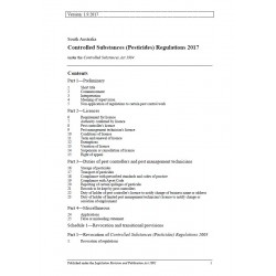 Controlled Substances (Pesticides) Regulations 2017