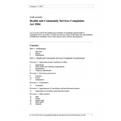Health and Community Services Complaints Act 2004
