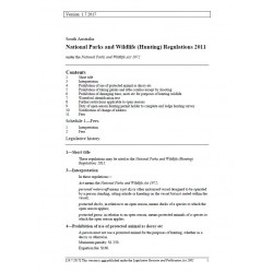 National Parks and Wildlife (Hunting) Regulations 2011