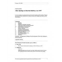 Alice Springs to Darwin Railway Act 1997