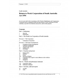 Return to Work Corporation of South Australia Act 1994