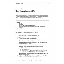 Blood Contaminants Act 1985