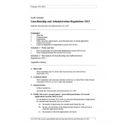 Guardianship and Administration Regulations 2015