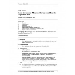 Local Government (Members Allowances and Benefits) Regulations 2010