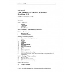 Local Government (Procedures at Meetings) Regulations 2013