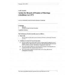 Action for Breach of Promise of Marriage (Abolition) Act 1971