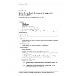 Roxby Downs (Local Government Arrangement) Regulations 2012