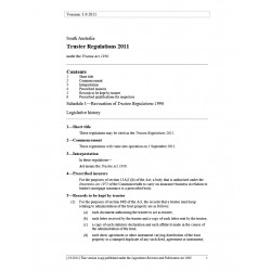 Trustee Regulations 2011